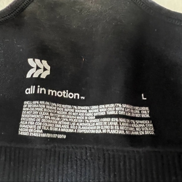 Gray and Black sports bra Large - Picture 2 of 3